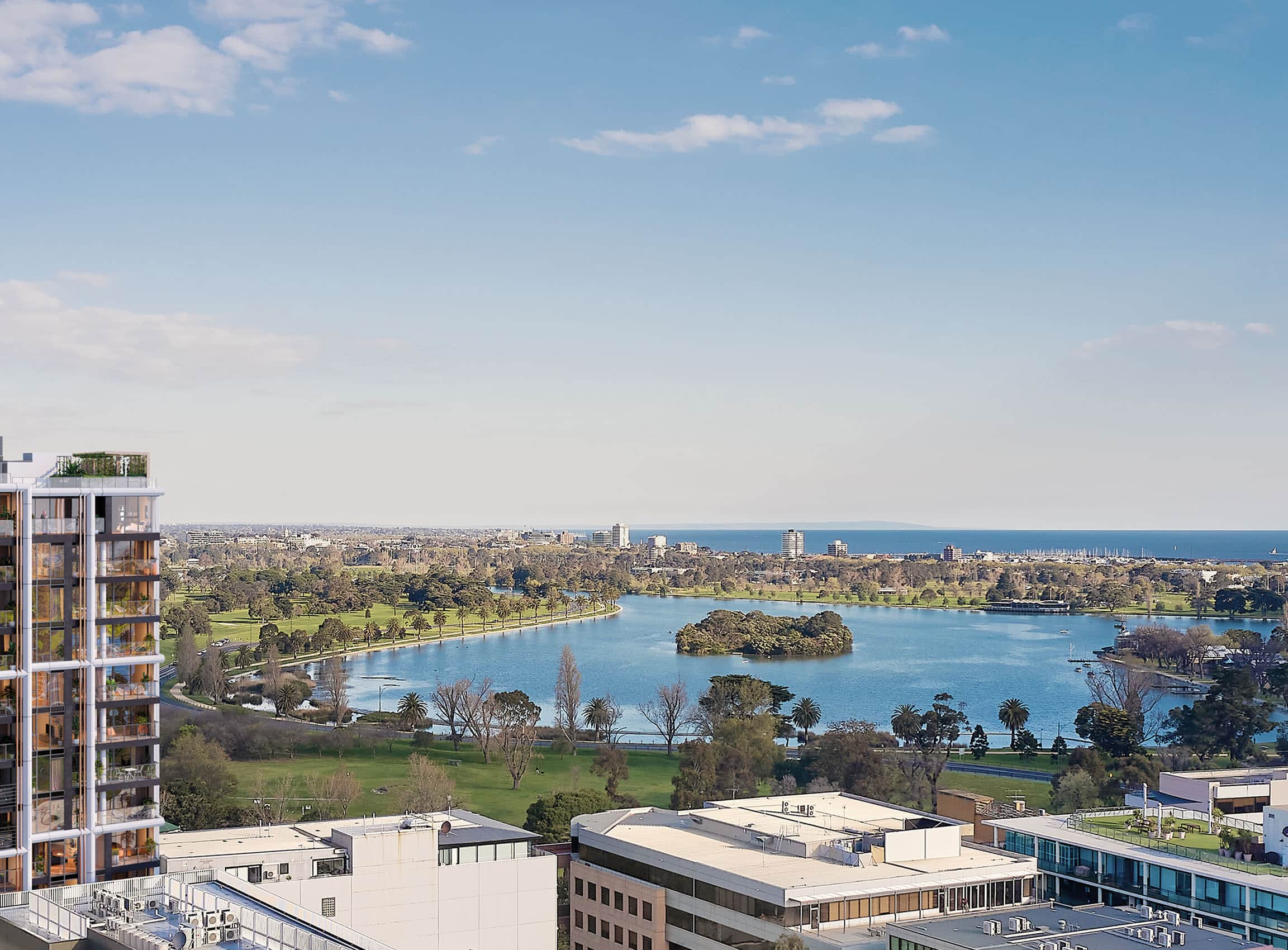 The Alba Aged Care Suites - the view towards .... 